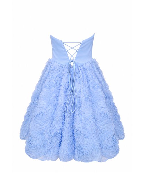 Abito corto tulle con rose NO SECRETS | 261NS121CELESTE